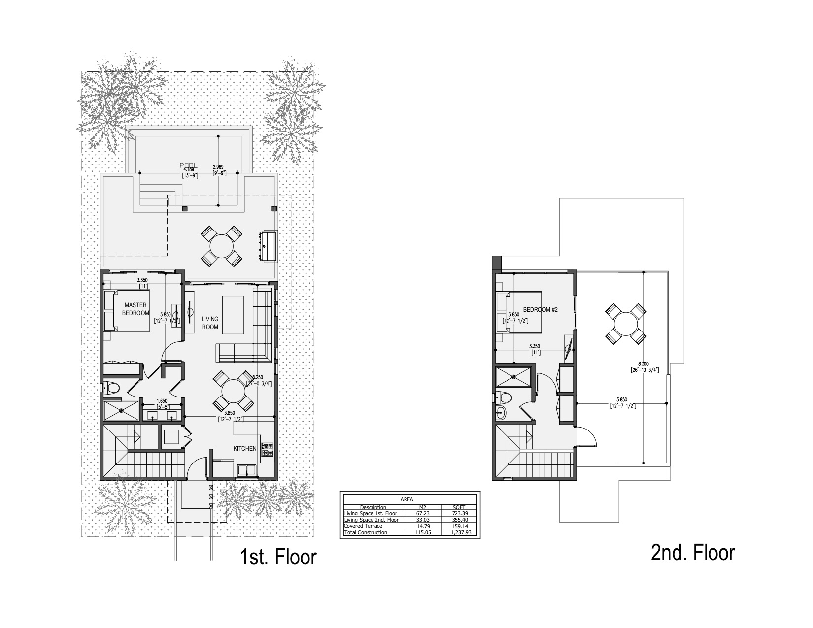 Cielo - 2 Story Beach Residences - Floor Plans